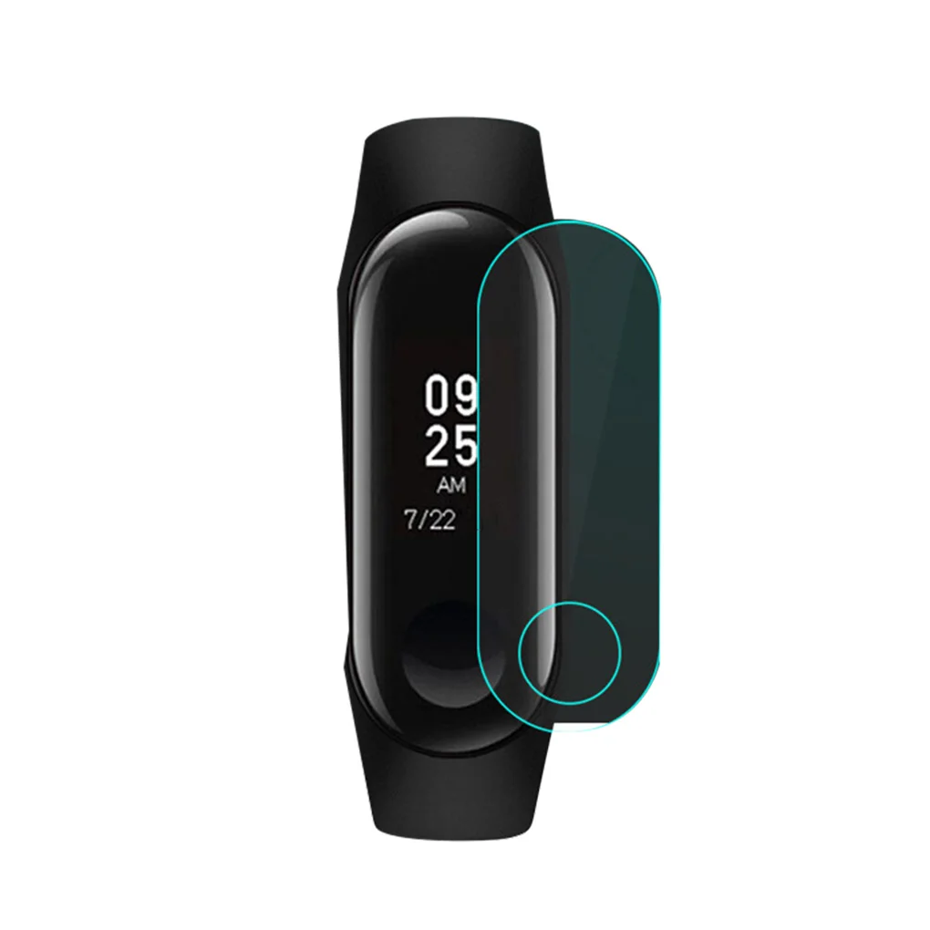 1pcs for Miband 4 Горячая Распродажа: 5/10 шт. Экран Защитная пленка для Xiaomi Mi Band 3 Смарт-браслет полностью закрывающая Защитная Плёнки не калёное Стекло - Цвет: 1pcs for Miband 4