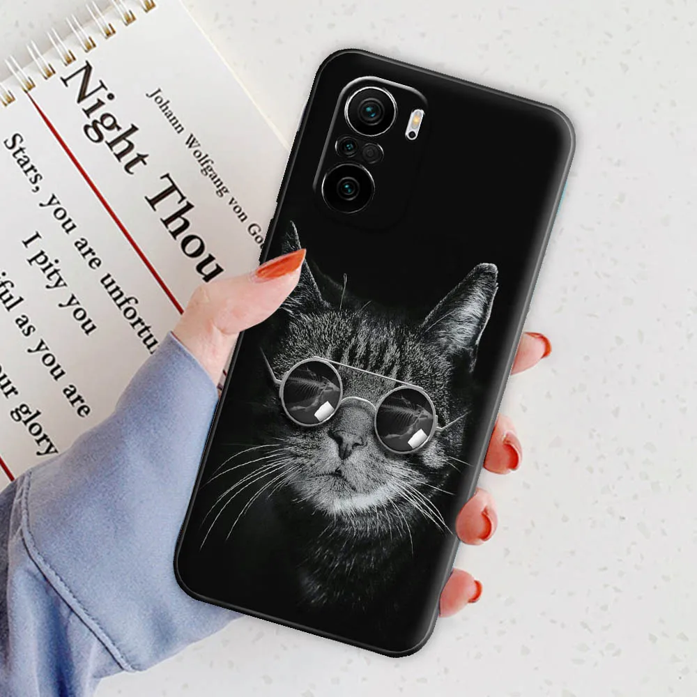 for xiaomi poco f3 case matte silicone back cover for xiaomi poco f3 protective phone case for xiaomi poco f3 6 67 animal coque free global shipping