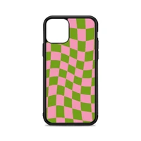green pink checker phone case for iphone 12 mini 11 pro xs max x xr 6 7 8 plus se20 high quality tpu silicon cover