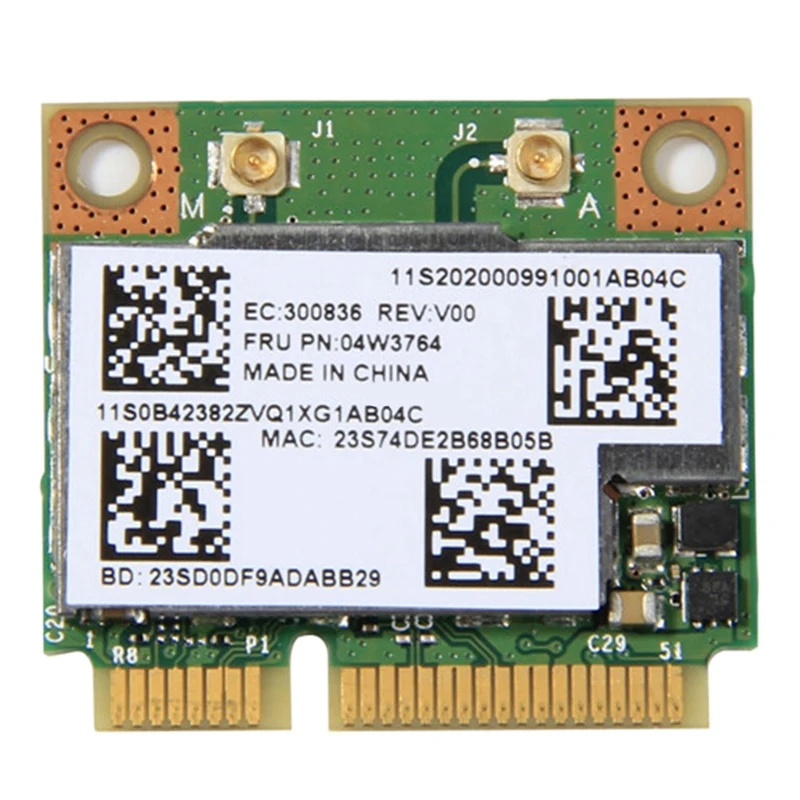 BCM943228HMB 04W3764 Беспроводной Wi-Fi Bluetooth 4 0 Половина MINI PCI-E карта Compact для Lenovo E130 E135 E330 E335