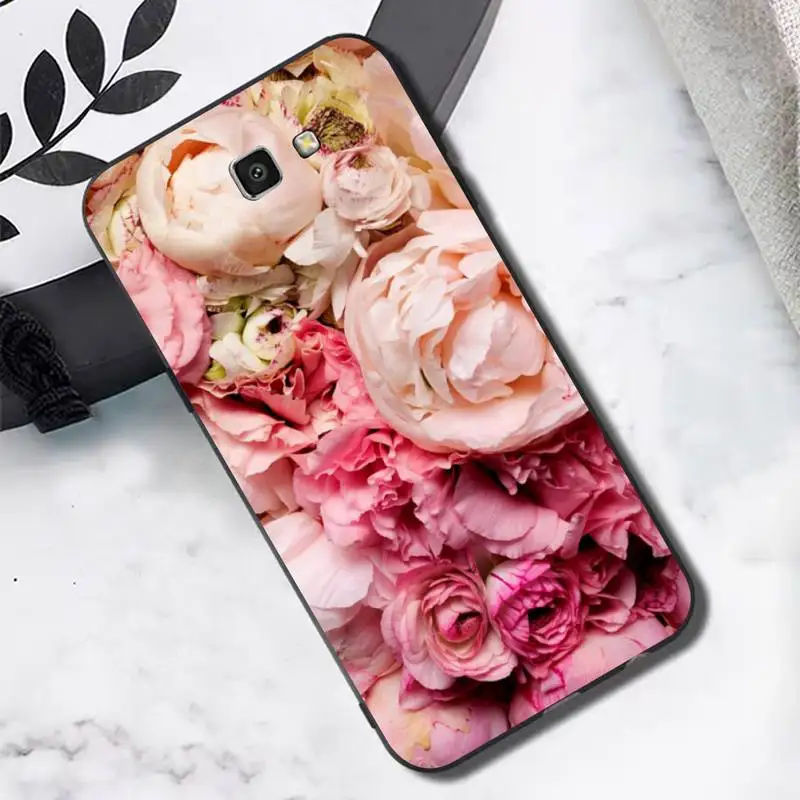 TOPLBPCS элегантный розовый фиолетовый пион на вазе чехол для телефона Samsung J6 J7 J2 J5 prime