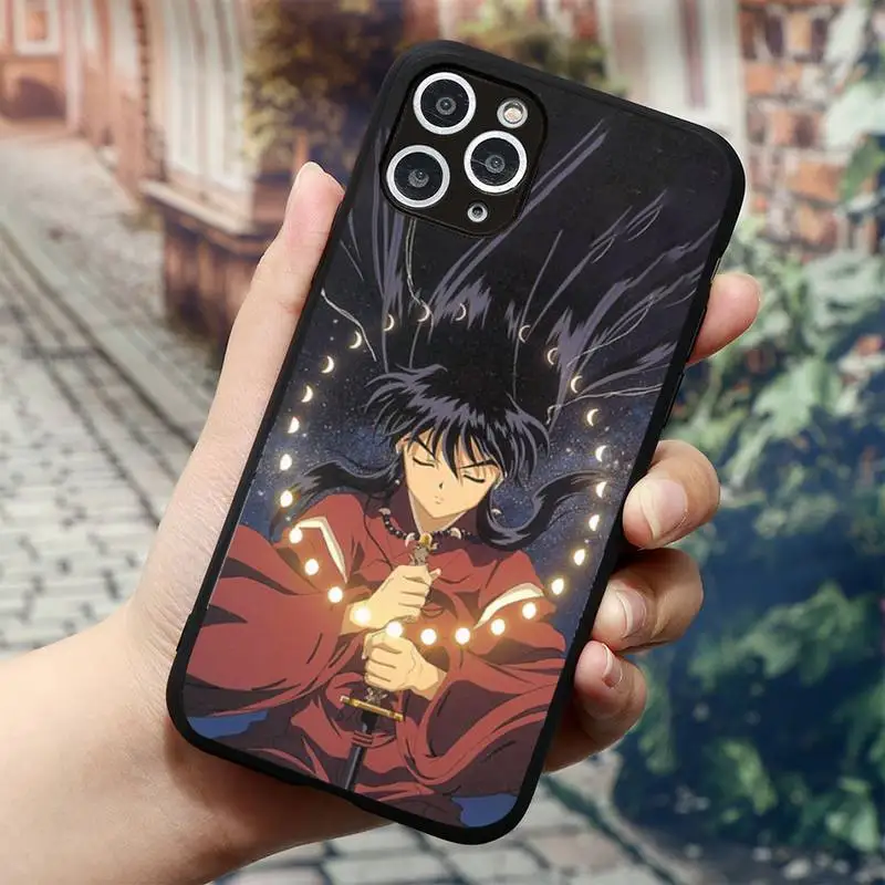 

Anime Inuyasha Sesshoumaru Higurashi Kagome Phone Case for iPhone 11 12 mini pro XS MAX 8 7 6 6S Plus X 5S SE 2020 XR