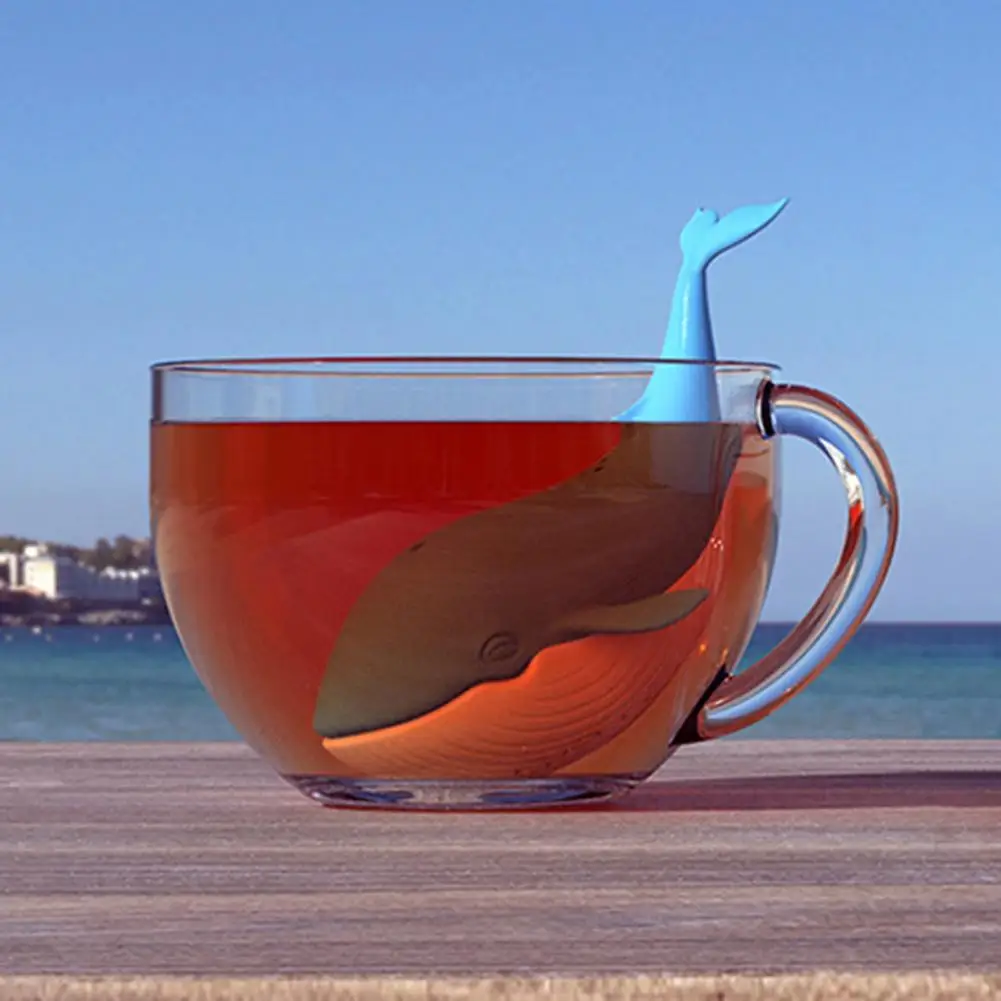 

Silicone Whale Tea Infuser Adorable Portable Long Lasting Animal Shaped Tea Filter Kitchen Tea Strainers 10cm x 8.3cm x 6.3cm