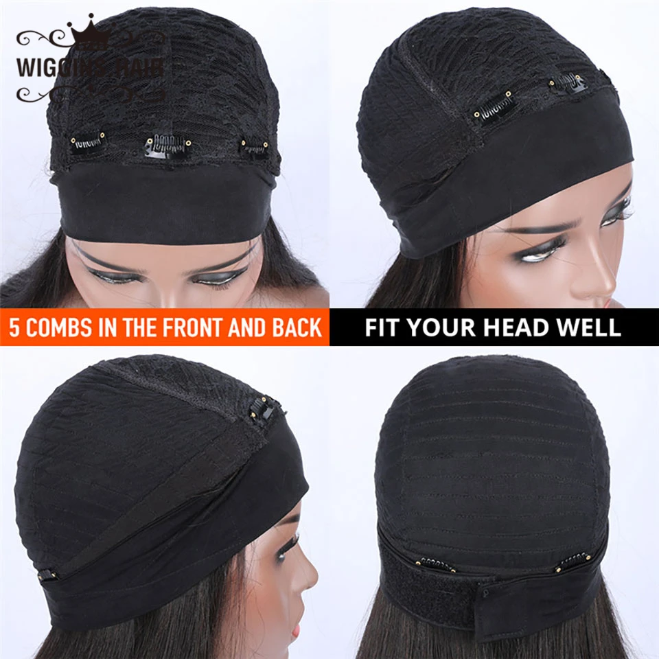 Wiggins волосы Свободные глубокие волнистые пучки с закрытием перуанские