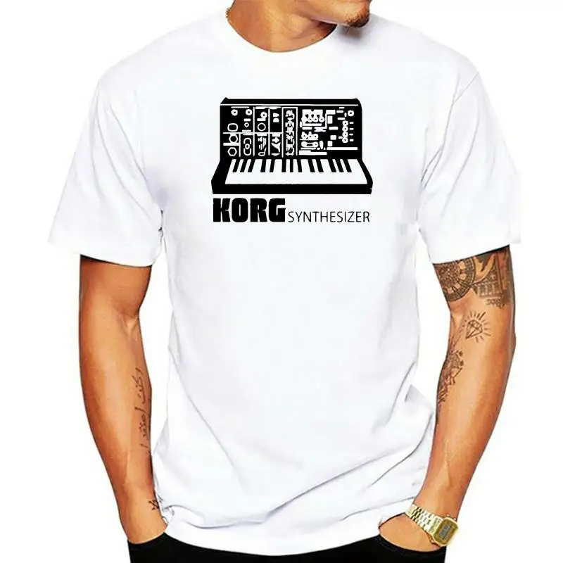 

2019 Hot Sale KORG SYNTHESIZER T SHIRT VINTAGE MOOG RARE SAMPLER ANALOG T-shirt