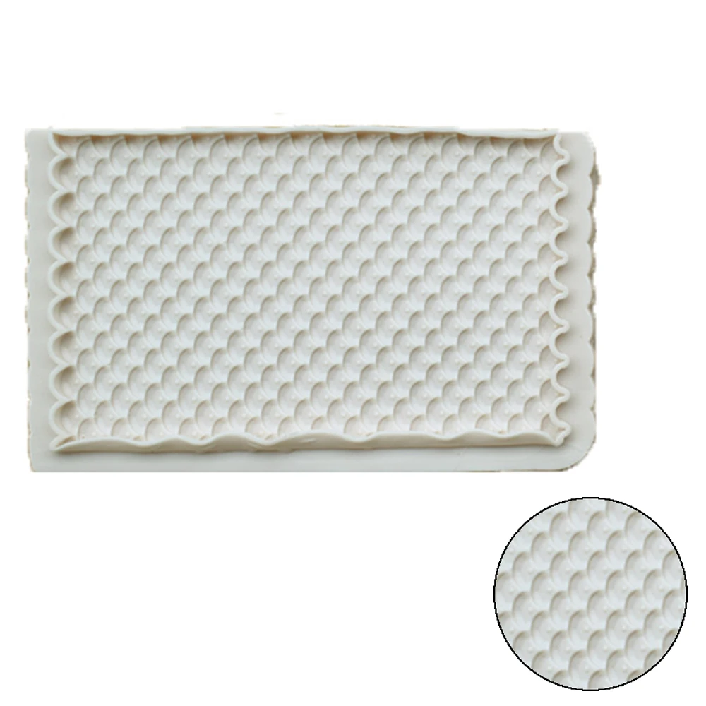 Силиконовые пищевые 3D весы для рыбы узор форма торта сахар Токарный силикагель