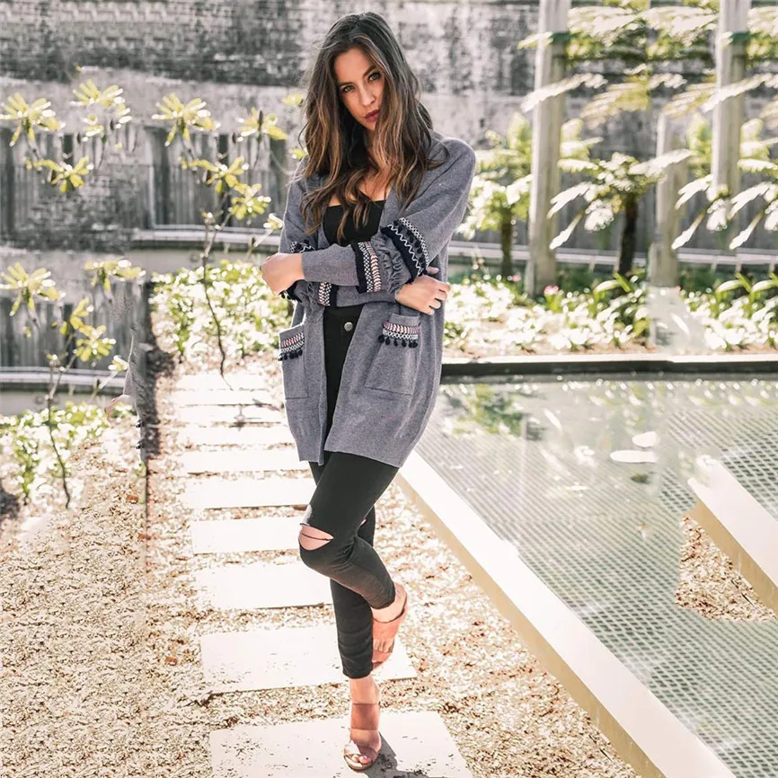 Новый осенний длинный Тренч женский рукав стильное кимоно для женщин топы