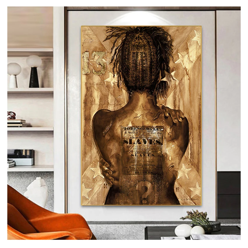 

Golden Back Wall Art Picture Modern Home Decor Poster And Prints Picture For Living Room Canvas Posters Figure A woman's