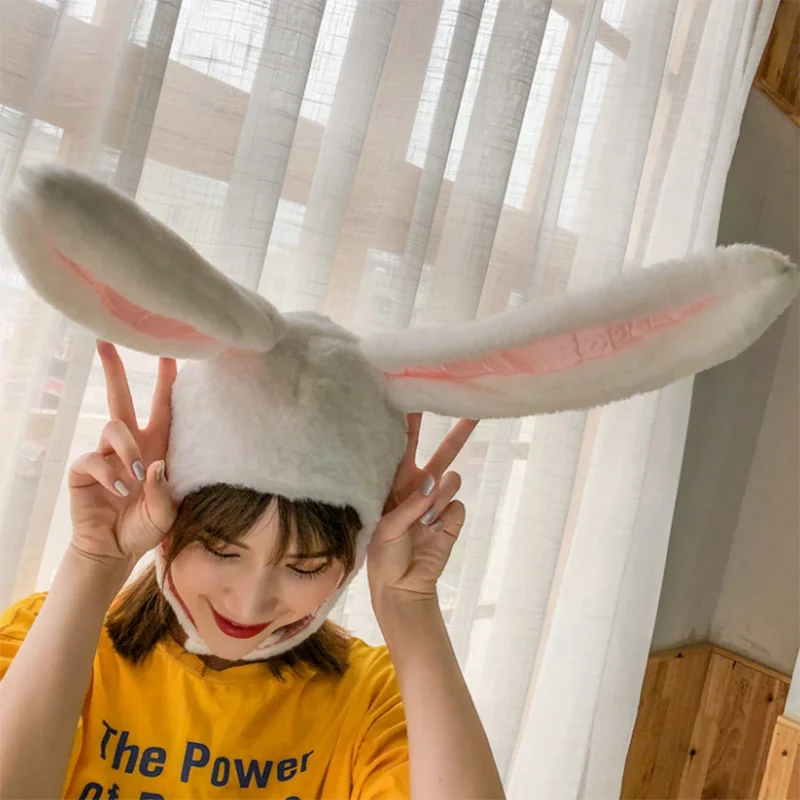 

Women Kids Soft Plush Rabbit Ears Hat Funny Cosplay Rabbit Props Costume Ladies Bunny Hat Cap Girl Party Hat Supplies