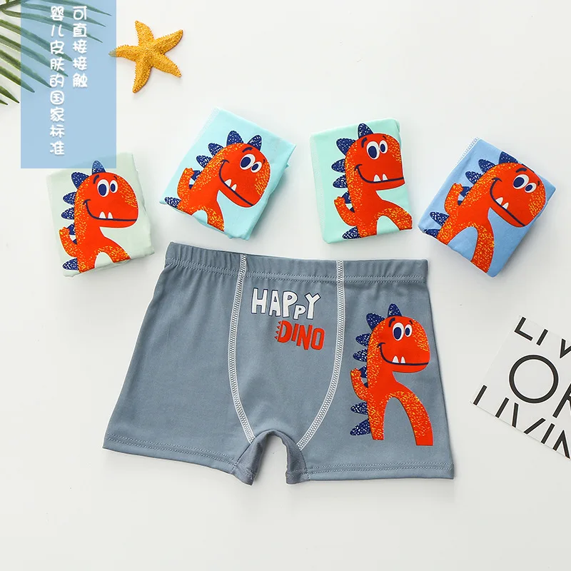 3 шт./партия детское нижнее белье для мальчиков трусы-боксеры шорты мягкие