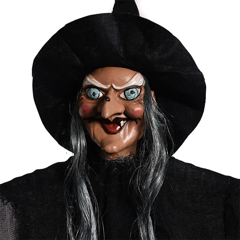 Хэллоуин вечерние ведьма Декор Электрический соломенная метла волшебник