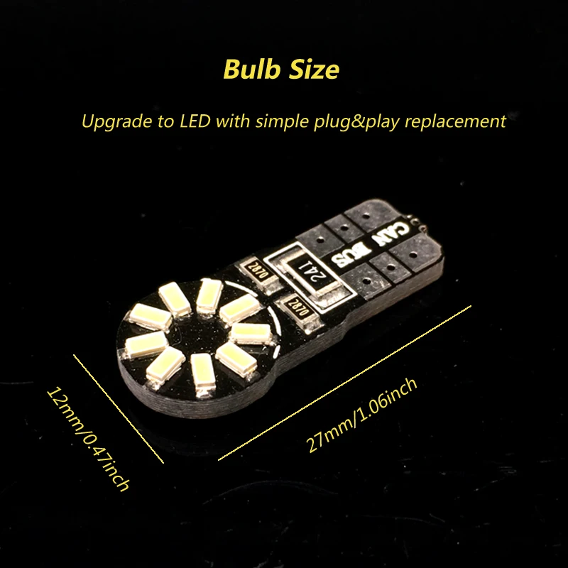 Автомобильные светодиодные лампы T10 192 194 168 W5W 18 SMD 3014 автомобильные задние фонари