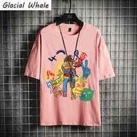glacialwhale mens t shirt men 2021 summer tops hip hop print t shirts male streetwear harajuku oversized casual t shirt for men