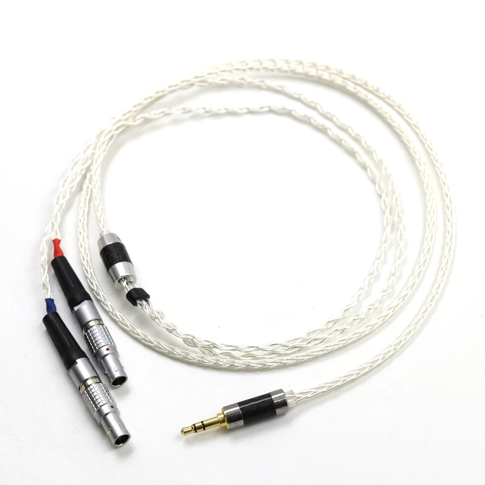 Haldane HIFI SilverComet Taiwan 7N Litz Earbud Upgrade Cable for Focal Utopia ELEAR Headphones Earphone
