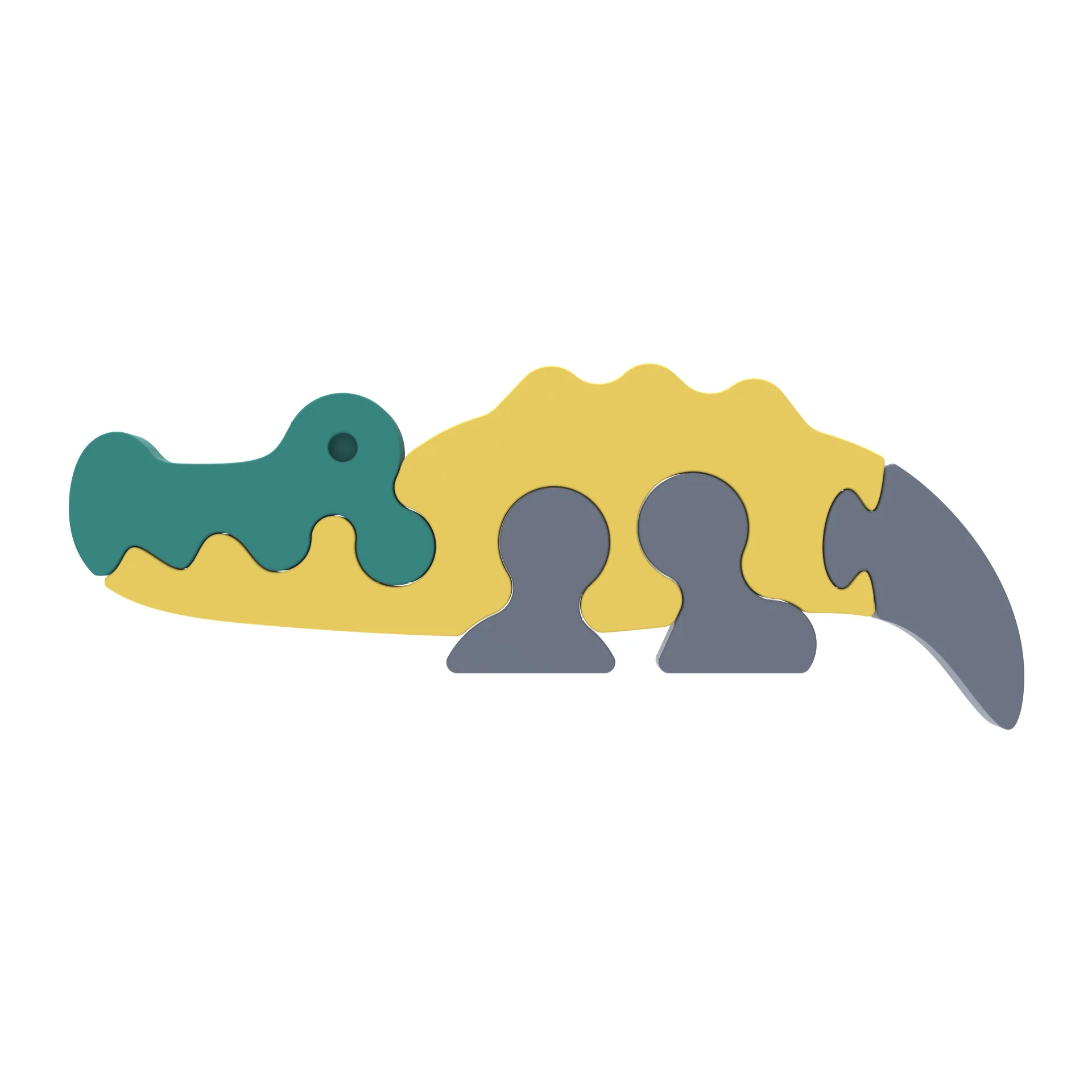 

Children's Silicone Cartoon Animal Three-dimensional Puzzle Board Montessori Children Toys Fidget Spiner Fidget Toys