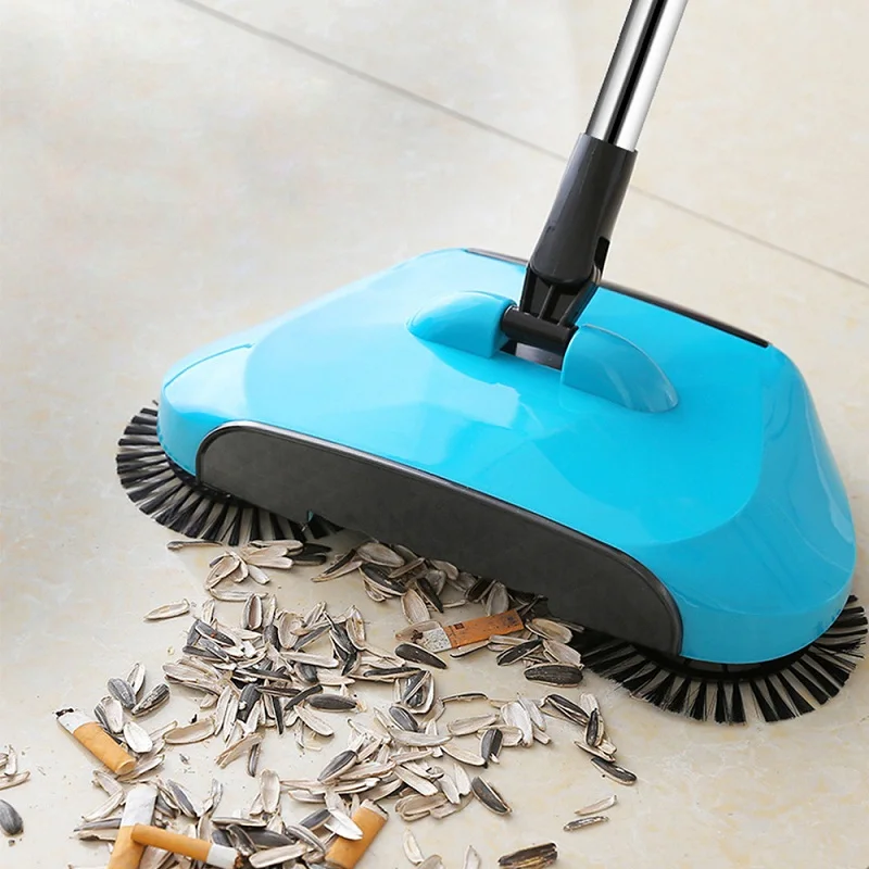 

Stainless Steel Sweeping Machine Push Type Hand Push Magic Broom Dustpan Handle Household Cleaning Package Hand Push Sweeper mop