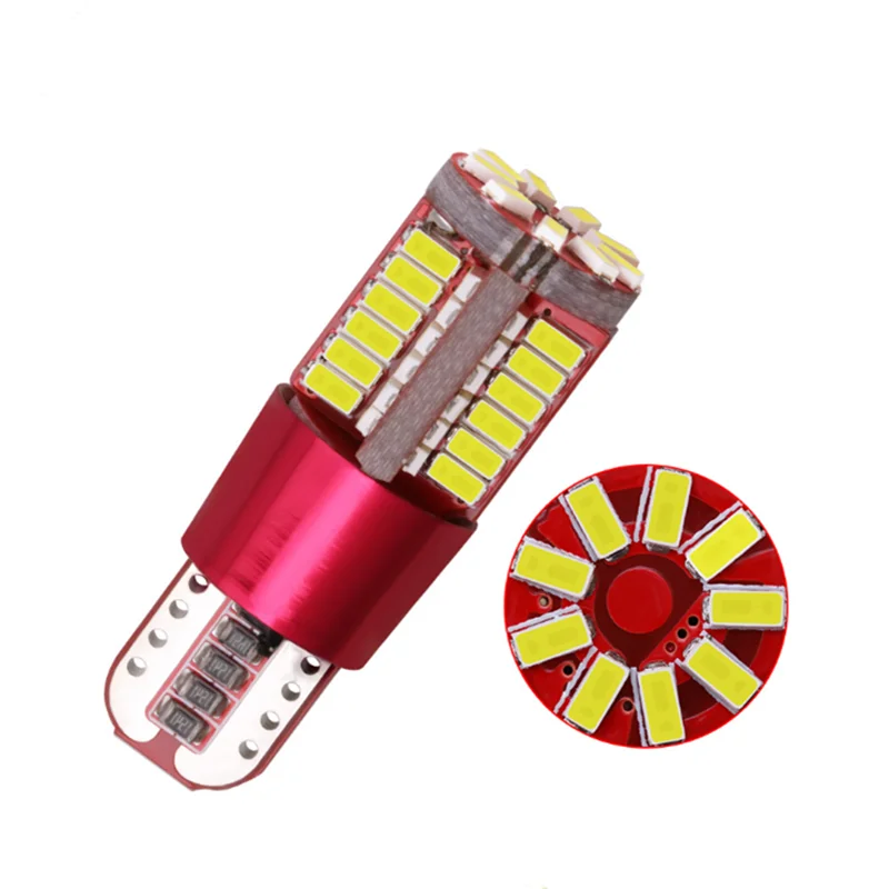 

2Pcs LED W5W T10 3014 57SMD width light license plate light Car Bulb LED Light Interior Map Read Door License Plate Auto Lamps