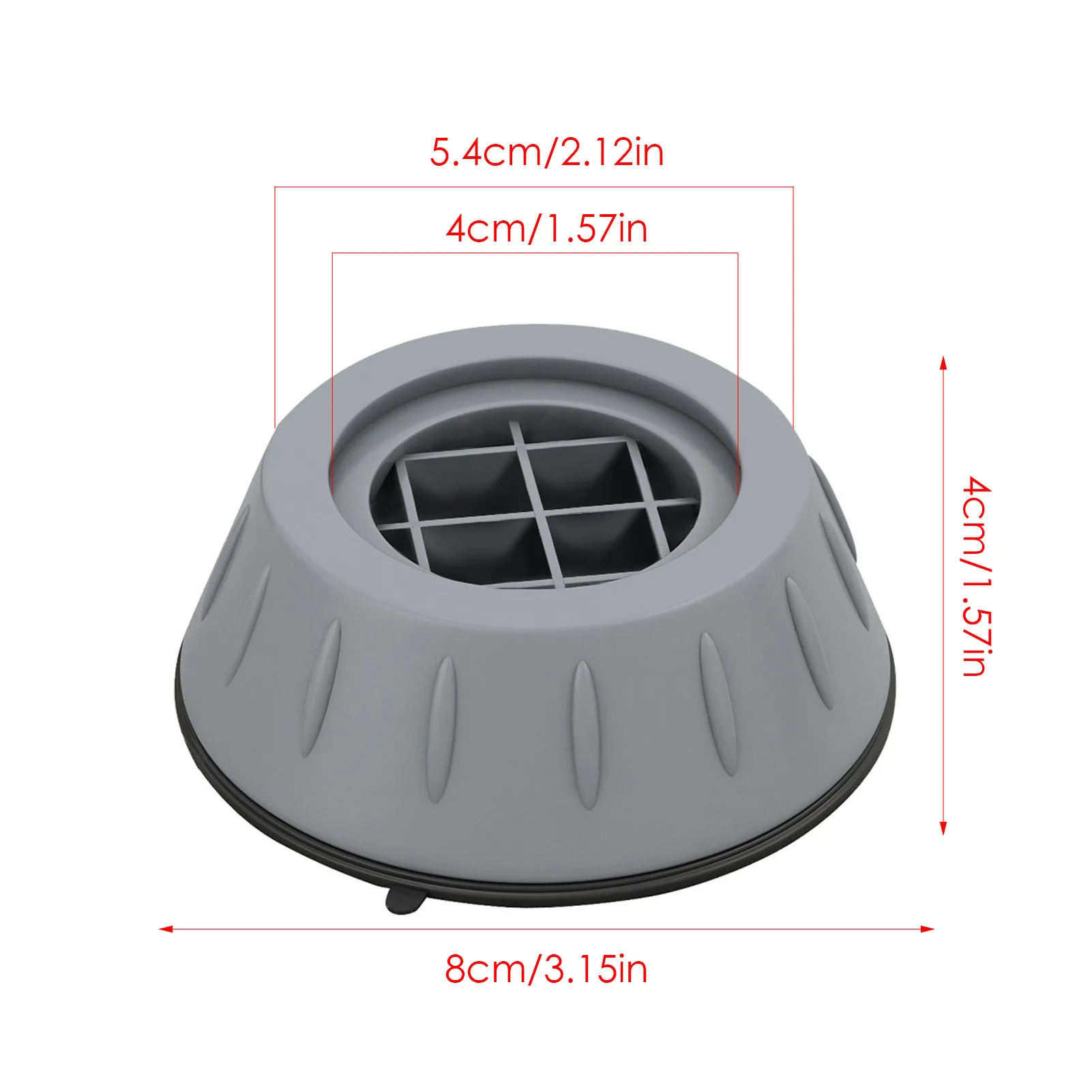 

4Pcs Furniture Anti-slip Feet Pad Washing Machine Anti Vibration Support Rubber Mat Noise Cancelling Dryer Raise Height Mat