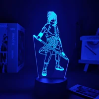 night lights anime figure narutoed avatar uchiha sasuke childrens night light bedroom decoration night lights neon light