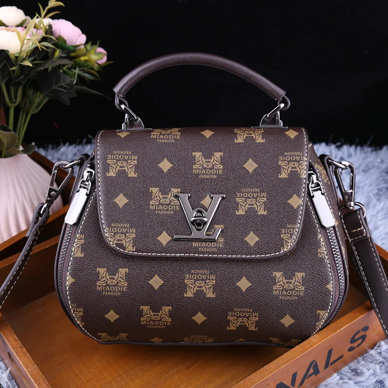 

100% Genuine Leather 2021 New Fashion Letter Printing Single-shoulder Diagonal Bag Purses and Handbags Luxury Designer Sac Luxe