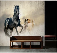 milofi modern simple running horse map personality wallpaper nordic back sofa bedroom custom mural 8d waterproof wall cloth