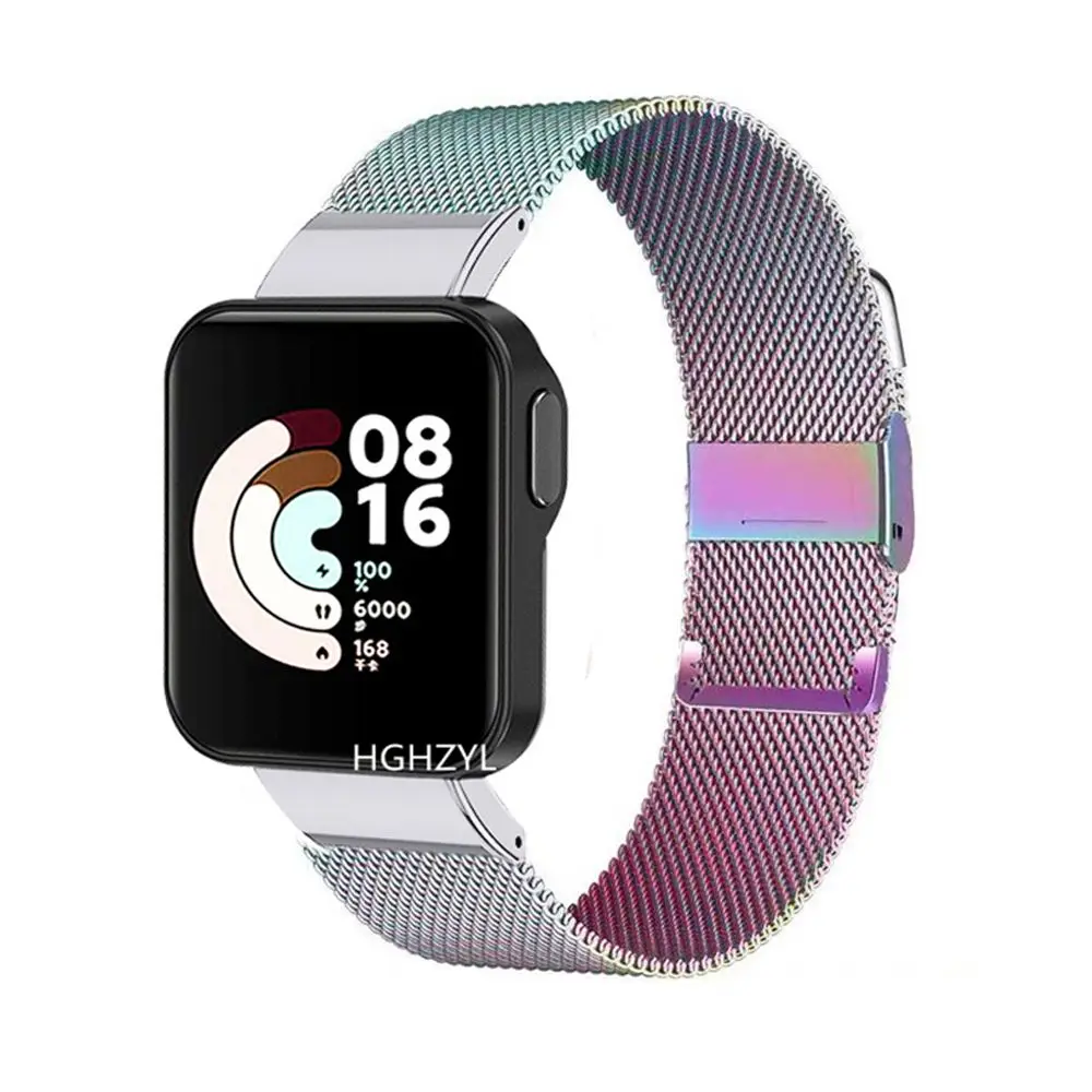 1Pc Strap For Xiaomi Mi Watch Lite Bracelet Watchband Redmi Smart Watch Band Metal Wristband Replacement Strap Accessories