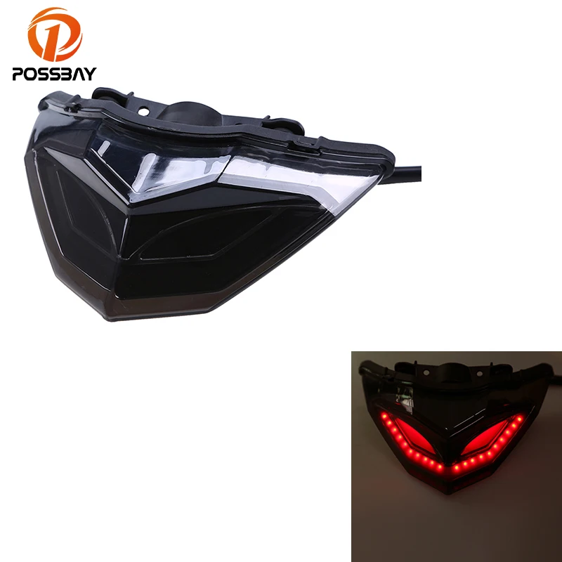 Задний фонарь POSSBAY для мотоцикла светильник Тель поворота светодиодная лампа
