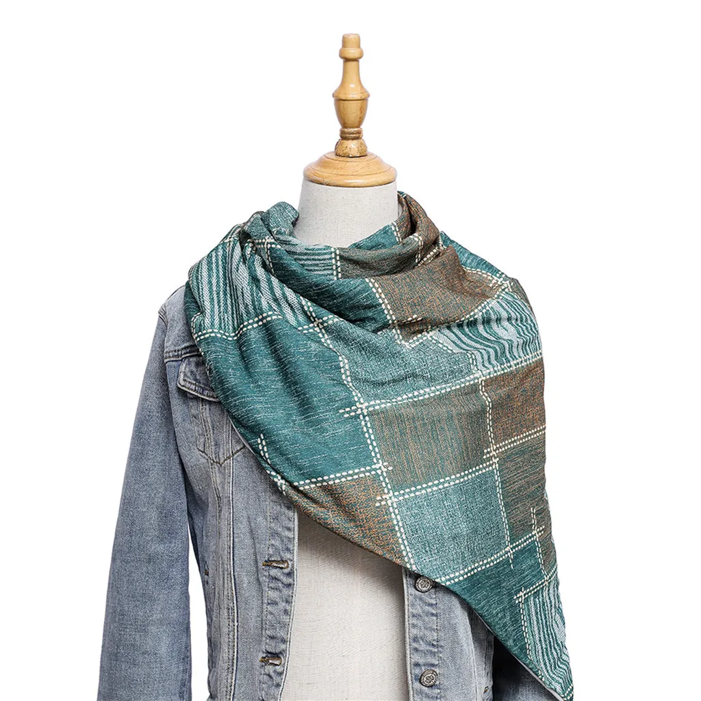

Women Warm Scarves Shawls Printing Button Soft Scarf Wrap Winter Warmer Simplicity Fashion Scarves Shawls Echarpe Hiver Femme