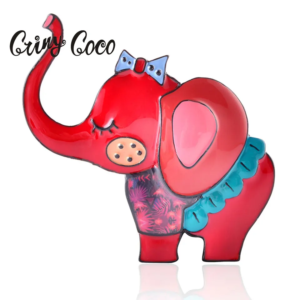 Cring Coco модные большие броши слоны для мужчин и женщин детские подарки вечерние