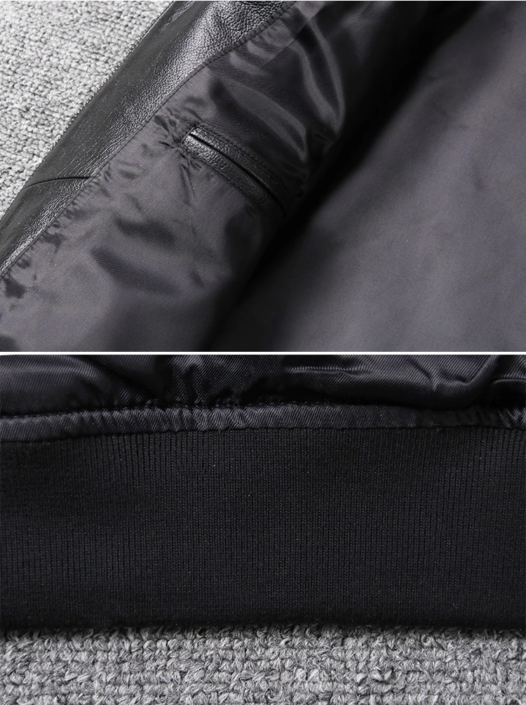 

Genuine Leather Classic Jackets Coats Men Slim Fit Mens Real Cow Leather Basic Jacket Male Casual Black Spring Autumn Fall Tops