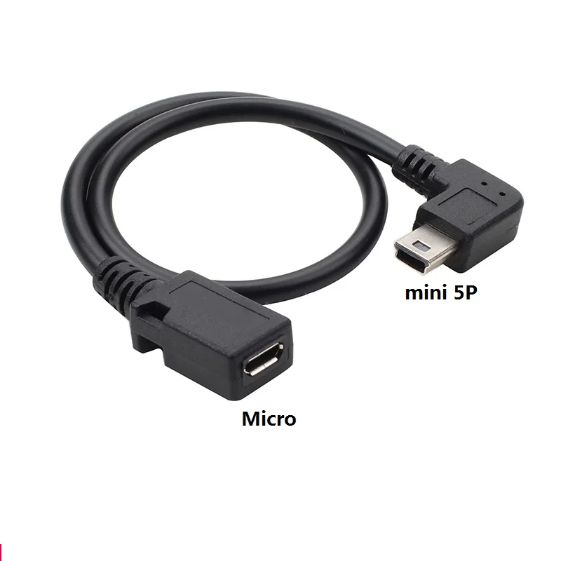 Адаптер переходник с micro usb (мама) на mini T type (папа) для Android|Кабели передачи данных| |
