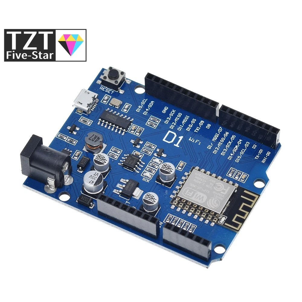 ESP-12E WeMos D1 UNO R3 CH340 CH340G WiFi макетная плата на основе ESP8266 щит Умная Электронная