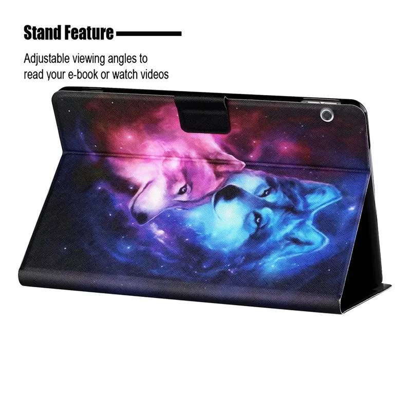 Stand Case For Huawei MediaPad T5 10 AGS2-L09 AGS2-L03 AGS2-W09 AGS2-W19 10.1 " Tablet PU Leather Protective Cover + Gift | Компьютеры