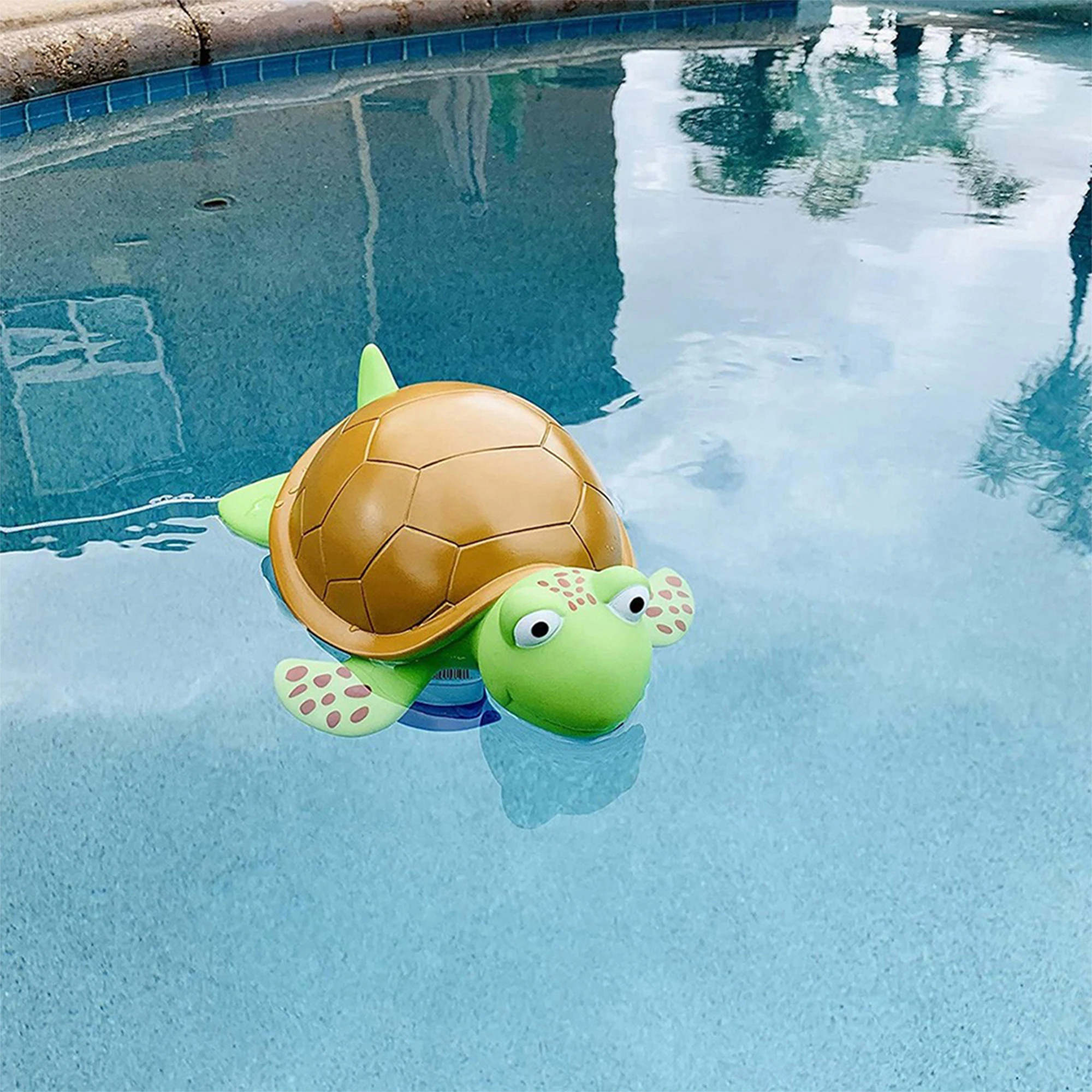 

Swimming Pool Chlorine Float Green Cartoon Plastic Turtle Dose Release Dispenser for Hot Tub/SPA Swimming Pool Chlorine Diffuser