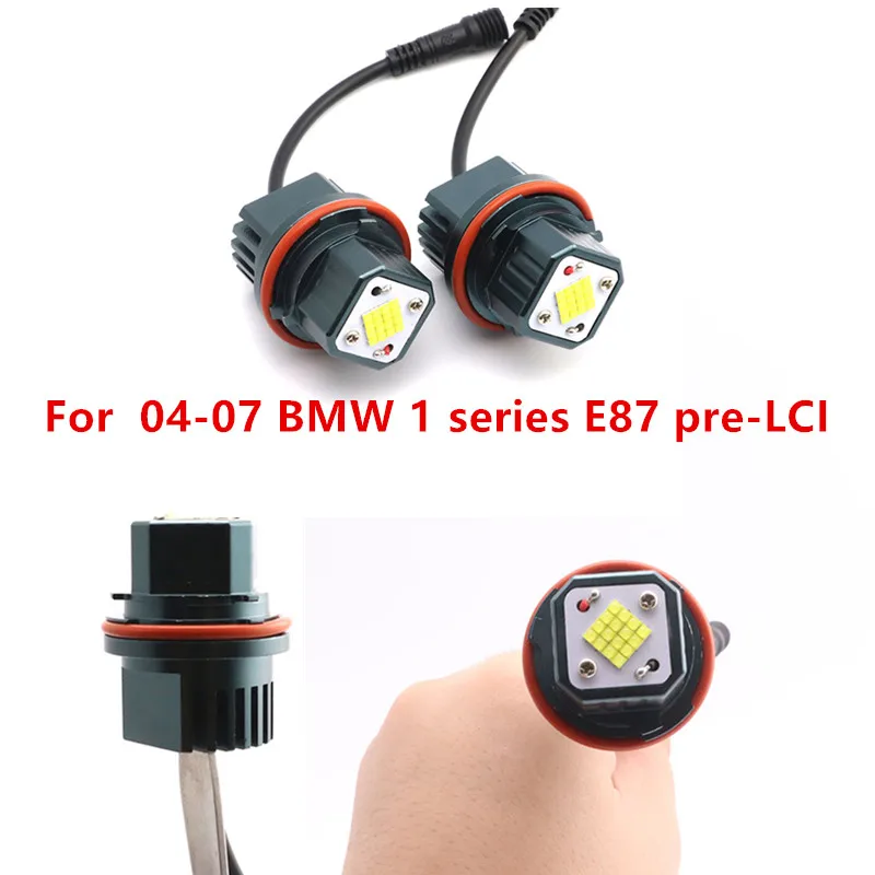 

High Power Ultra Bright free error 6000K IP65 White LED Light Bulb for 04-07 BMW 1 series E87 pre-LCI LED Angel Eyes Marker