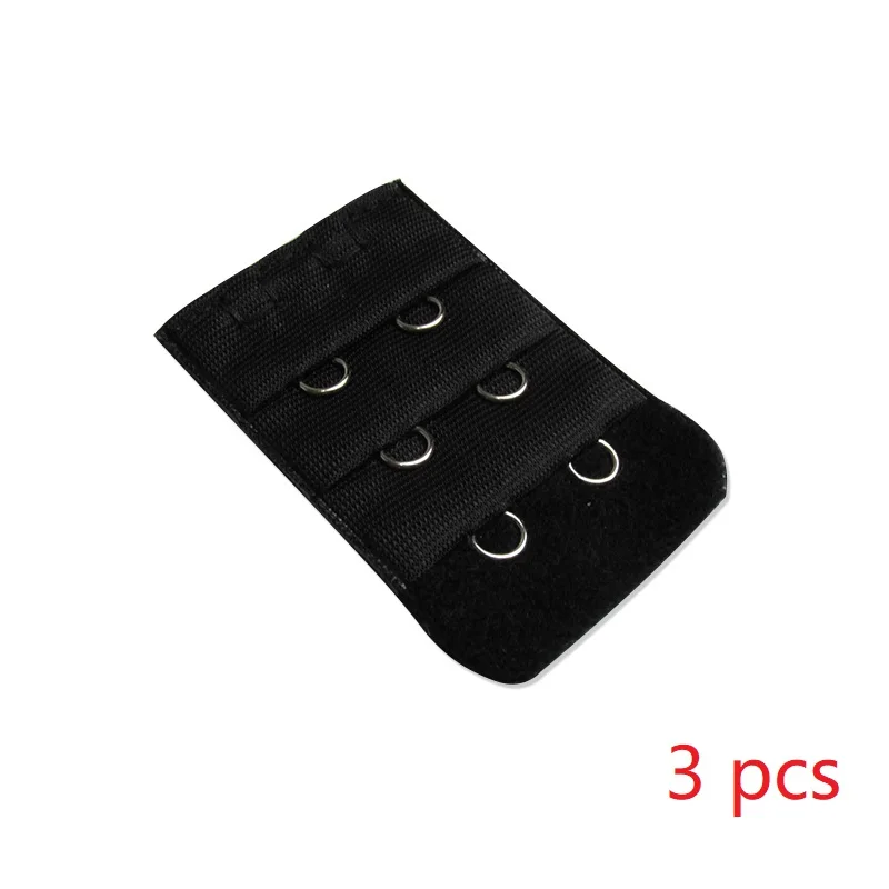 3 pcs 2 buckle 3 шт., удлинитель для бюстгальтера, сменный ремешок для нижнего белья с 2 крючками, удлиненный удлинитель, женское нижнее белье, дамское белье - Цвет: 3 pcs 2 buckle