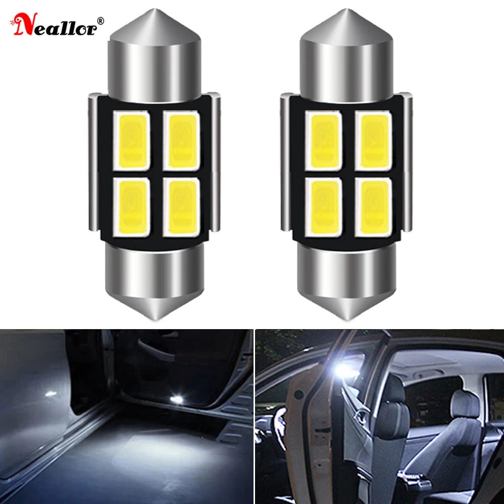 

2 шт. C5W C10W светодиодсветодиодный лампы Canbus Festoon-31MM 36 мм 39 мм 41 мм 5630SMD чип без ошибок для салона автомобиля купольсветильник светильник для чт...