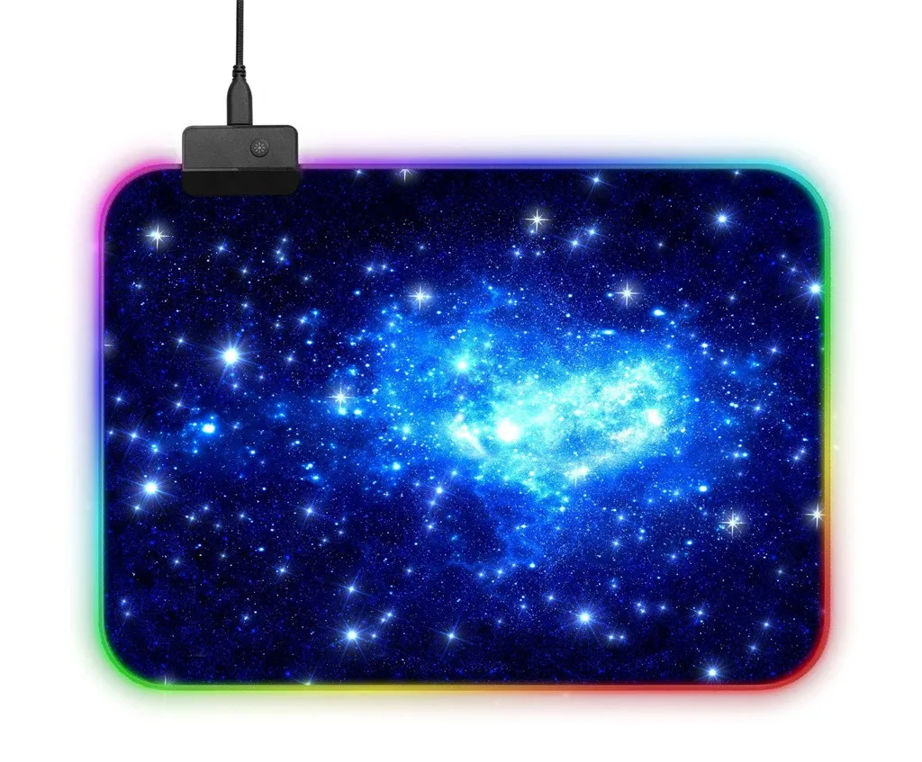 Мода Высокое качество Горячая новинка RGB большое цветное светодиодное освещение клавиатура Коврик игровой коврик для мыши для покупки компьютера
