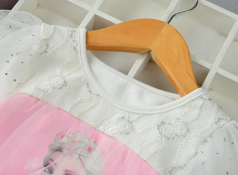 Детское платье для маленьких девочек платья Эльзы Анны покрой Принцесса детей