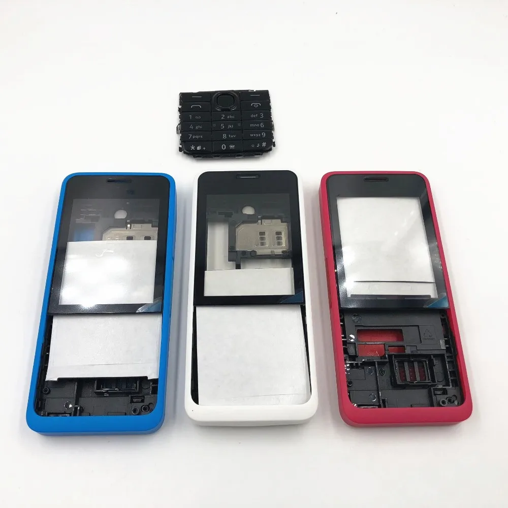 Полный корпус для Nokia Asha 301 n301 версия с двумя картами + клавиатура крышка