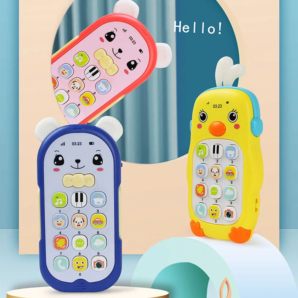 

Baby Colorful Music Mobile Phone Toys Electric Fall Resistant Phone Game for Kid Interactive Electronic Learning Toys