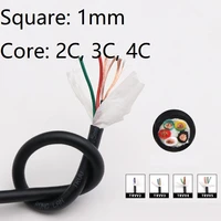 square 1mm trvv cable flexible pvc shielded copper conductor pins 2 3 4 5 cores towline bend resistant drag chain power wire