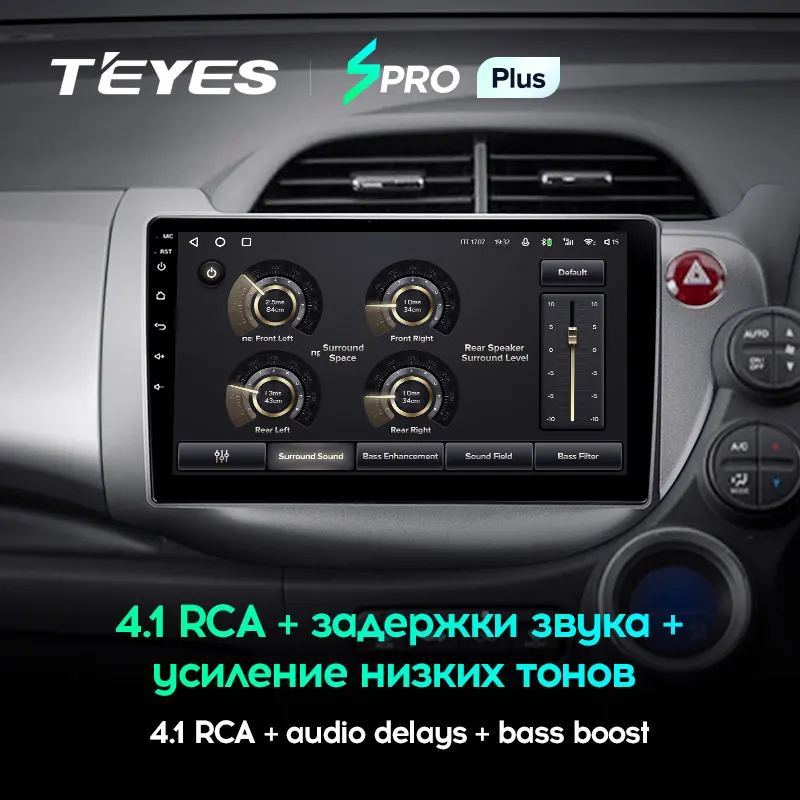 TEYES SPRO Plus Штатная магнитола For Хонда Джазз GG Фит GE GP Honda Jazz 2008 - 2014 Fit 2007 Right hand driver 2DIN