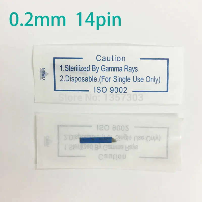 500 шт. микро иглы для татуажа бровей 0 2 мм|needles for permanent makeup|14 needletattoo needles |