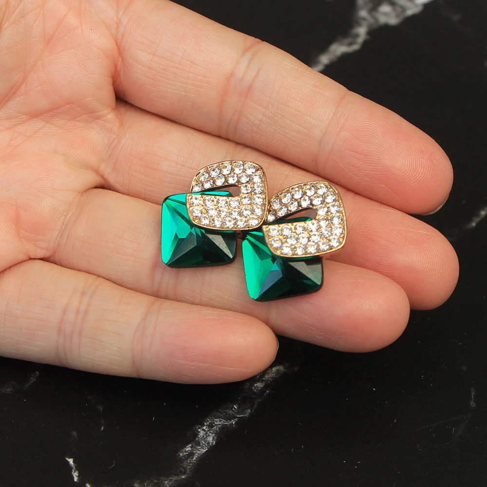 Большие серьги клипсы Стразы не проколотые клипса для уха простые роскошные