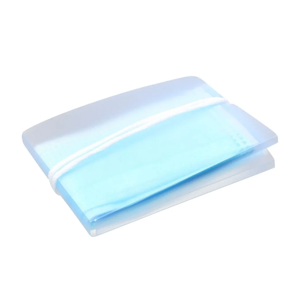 

50PCS Foldable Masks Storage Clip Plastic Portable Storage Bag Cute FaceMask Portable Repeated Use DIY Accessories