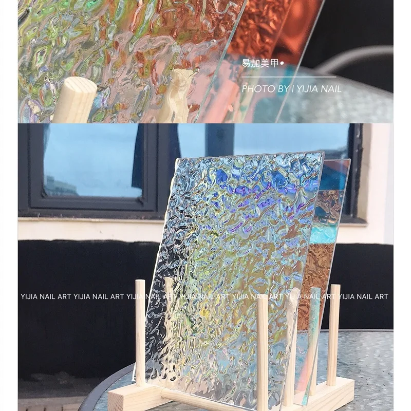 Новый дизайн ногтей кубик льда витрина доска Аврора акриловая готовый образец