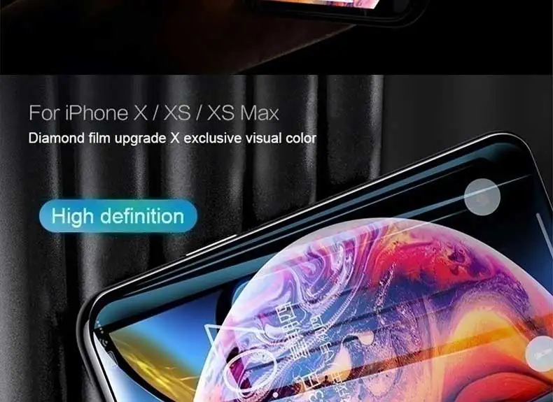 200D изогнутое Защитное стекло для iPhone 11 Pro Xs Max X XR XS закаленное защитное стекло на iPhone 6S 6 7 8 Plus стеклянная пленка