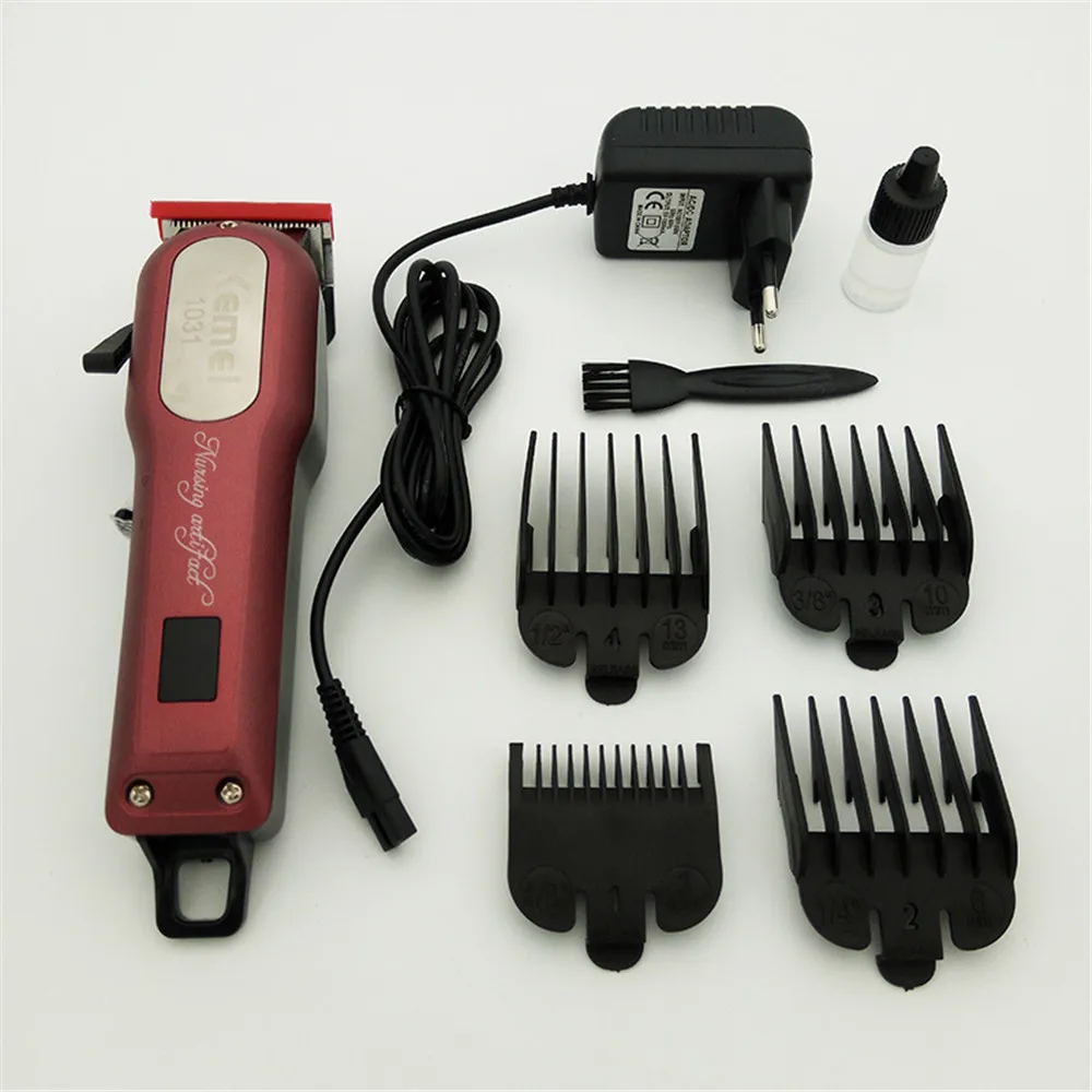 Professional Rechargeable Hair Clipper Electric Hair Trimmer Cutting Machine Powderful Barbers Hair Clippers 1031/1032 enlarge