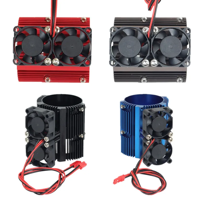 

Радиатор охлаждения для двигателя 1/8 с двойным вентилятором для E-REVO 41-43 мм, 1/10